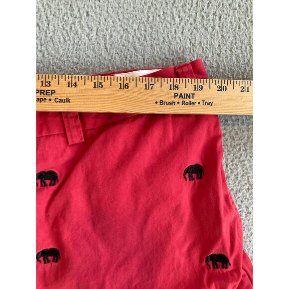 Orvis Shorts 44 Elephant Embroidery Novelty Chino High Rise Pink Preppy (39 x 8) - Picture 8 of 13